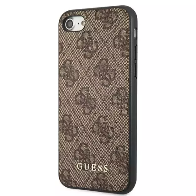 Guess 4G Metal Gold Logo Case for iPhone SE 2022 / 2020 / 7 / 8 - Brown 8