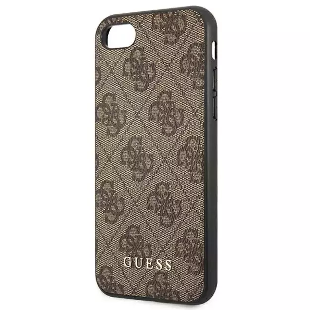 Guess 4G Metal Gold Logo Case for iPhone SE 2022 / 2020 / 7 / 8 - Brown 12