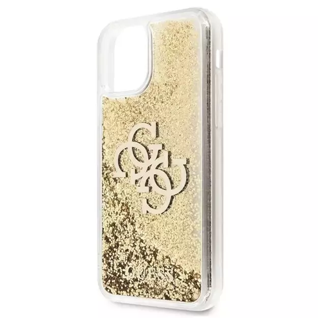 Guess 4G Big Liquid Glitter case for iPhone 11 6.1&quot  / Xr - gold 2