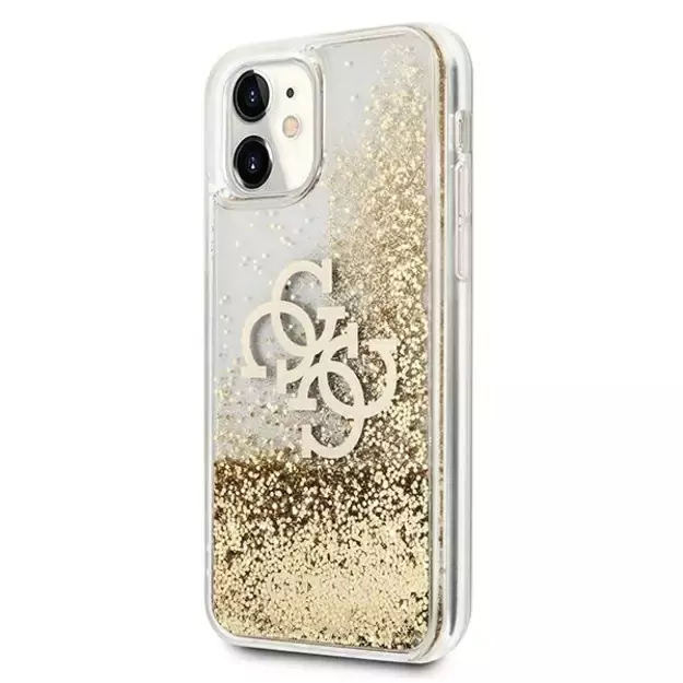 Guess 4G Big Liquid Glitter case for iPhone 11 6.1&quot  / Xr - gold 1