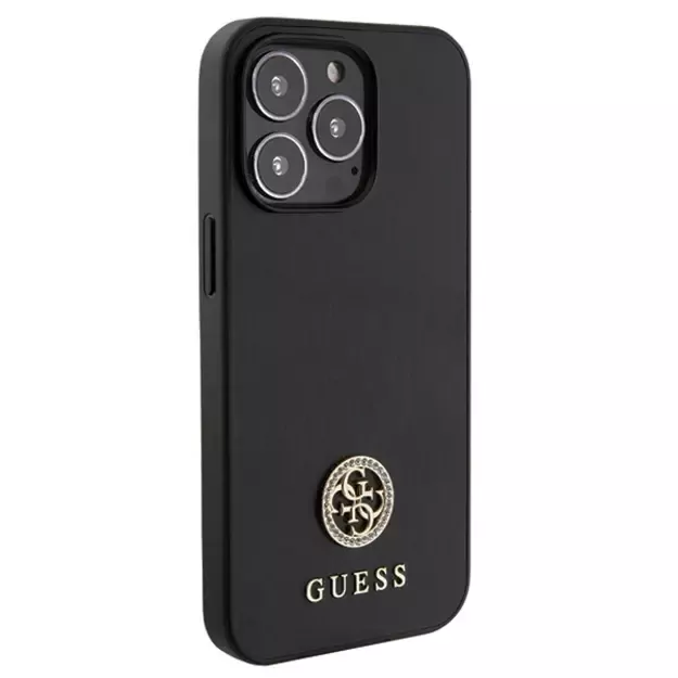 Guess Strass Metal Logo iPhone 13 Pro 6.1&quot  Case - Black 10