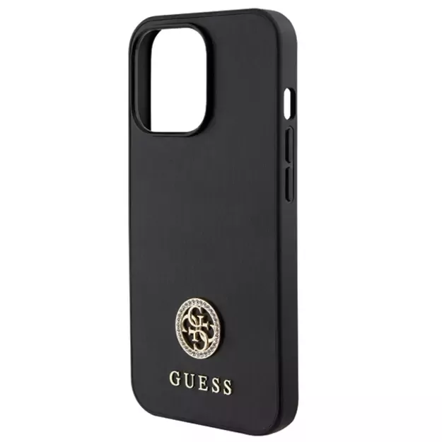 Guess Strass Metal Logo iPhone 13 Pro 6.1&quot  Case - Black 12