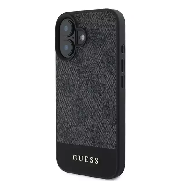 Guess 4G Bottom Stripe Case for iPhone 16 Plus 6.7&quot  - Gray 8