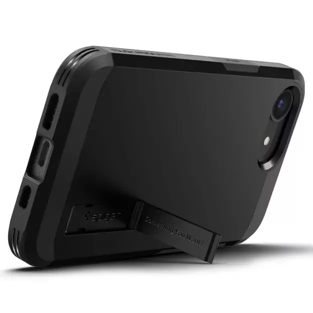 Spigen Tough Armor Case with MagSafe for iPhone 16e with Stand - Black 22