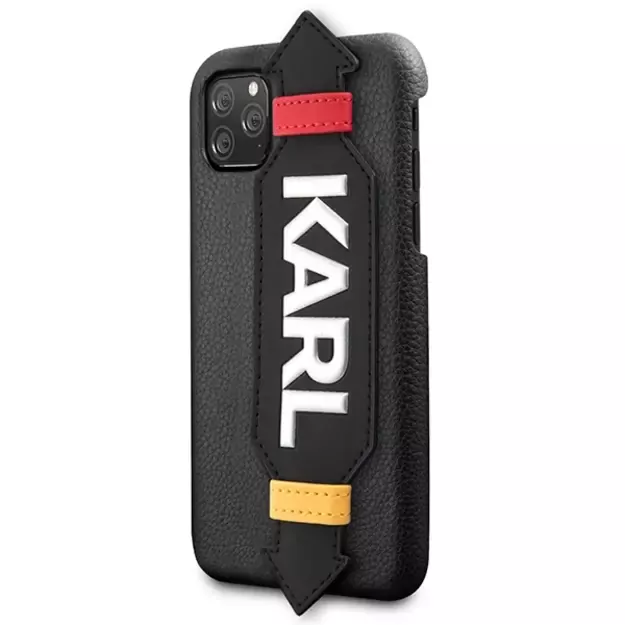 Karl Lagerfeld Strap Case for iPhone 11 Pro 5.8&quot  - Black 7