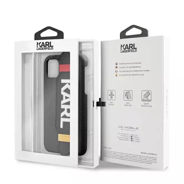 Karl Lagerfeld Strap Case for iPhone 11 Pro 5.8&quot  - Black 12