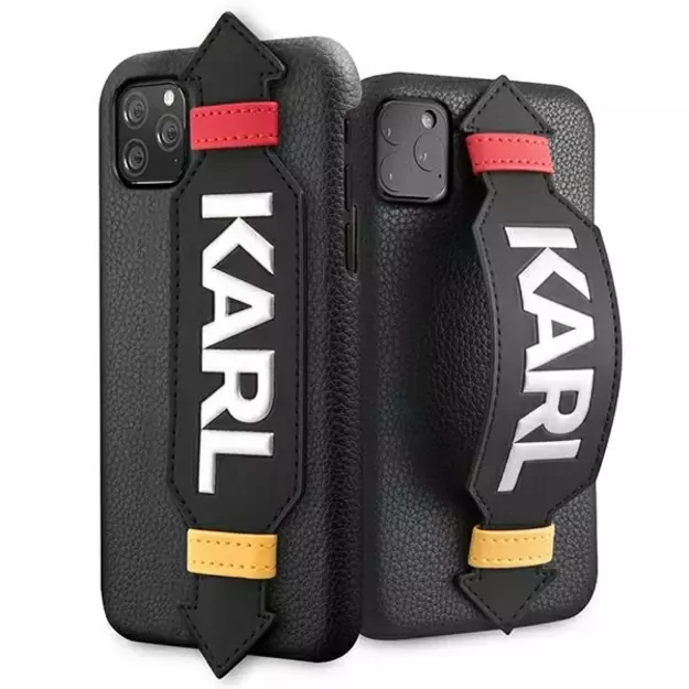 Karl Lagerfeld Strap Case for iPhone 11 Pro 5.8&quot  - Black