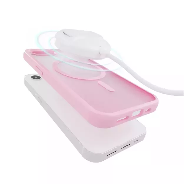 Puro Cover in TPU  GRADIENT  with Magsafe and gradient effect for iPhone 16E, pink 6
