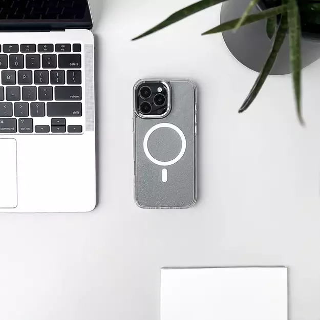 Glitter Case with MagSafe for iPhone 16e - White 7