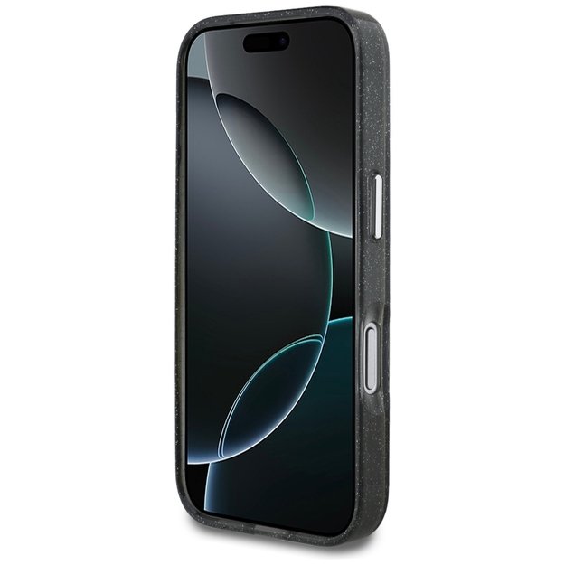 Karl Lagerfeld IML Glitter Karl &amp  Choupette Sketch Logo MagSafe Case for iPhone 17 Pro - Black 4