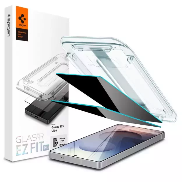 Spigen Glas.TR &quot Ez Fit&quot  Privacy 2-pack for Samsung Galaxy S25 Ultra