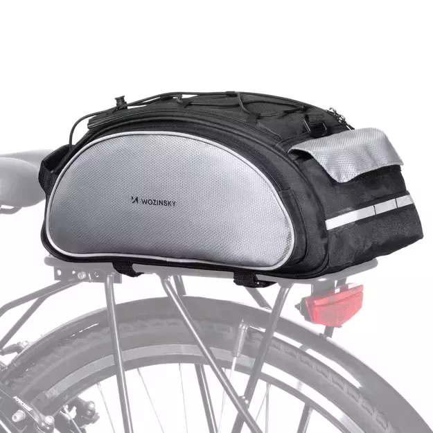Wozinsky bike carrier bag with shoulder strap 13l black (WBB1BK)