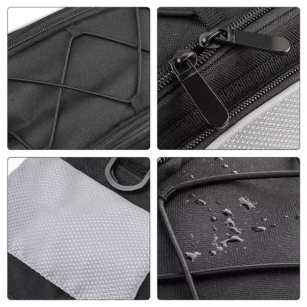 Wozinsky bike carrier bag with shoulder strap 13l black (WBB1BK) 10