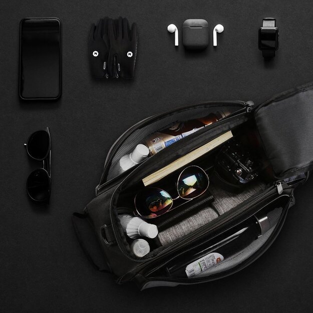 Wozinsky bike carrier bag with shoulder strap 13l black (WBB1BK) 23