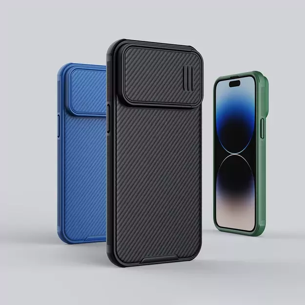 Nillkin CamShield S Case iPhone 14 Pro Max Armored Cover Camera Protector Green 6