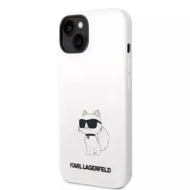 Karl Lagerfeld KLHMP14MSNCHBCH iPhone 14 Plus 6.7&quot  hardcase white/white Silicone Choupette MagSafe 8