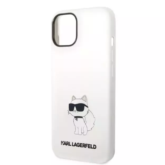 Karl Lagerfeld KLHMP14MSNCHBCH iPhone 14 Plus 6.7&quot  hardcase white/white Silicone Choupette MagSafe 12