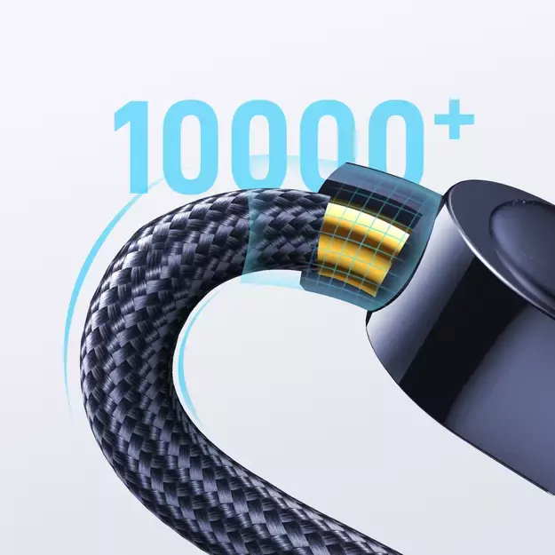 Joyroom A4 USB-C / USB-C 100W 1.2m Cable with Display - Blue 18