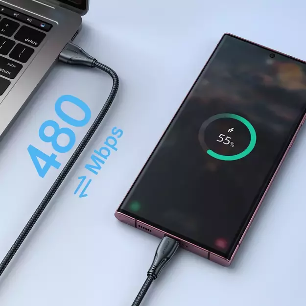 Joyroom Surpass Series A11 USB-A / USB-C 3A Cable 1.2 m - Black 30