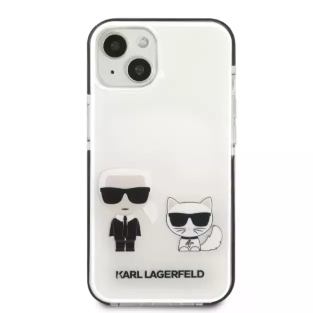Karl Lagerfeld KLHCP13STPEKCW iPhone 13 mini 5.4&quot  hardcase white/white Karl&amp Choupette 2