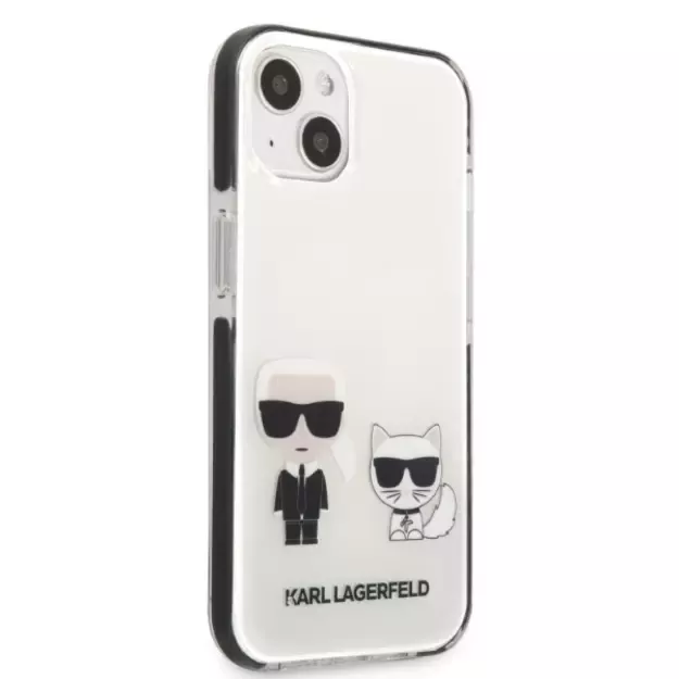 Karl Lagerfeld KLHCP13STPEKCW iPhone 13 mini 5.4&quot  hardcase white/white Karl&amp Choupette 3