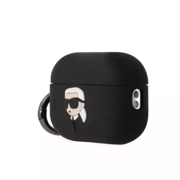 Karl Lagerfeld KLAP2RUNIKK AirPods Pro 2 cover black/black Silicone Karl Head 3D 2