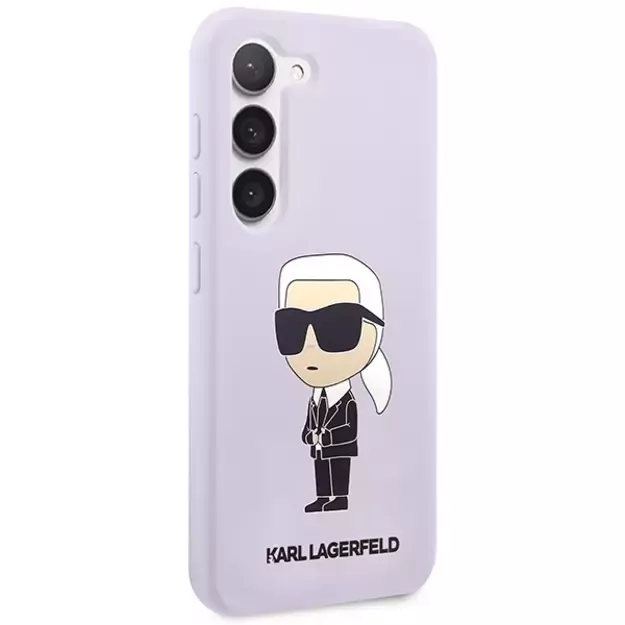 Karl Lagerfeld KLHCS23MSNIKBCU S23+ S916 hardcase purple/purple Silicone Ikonik 10