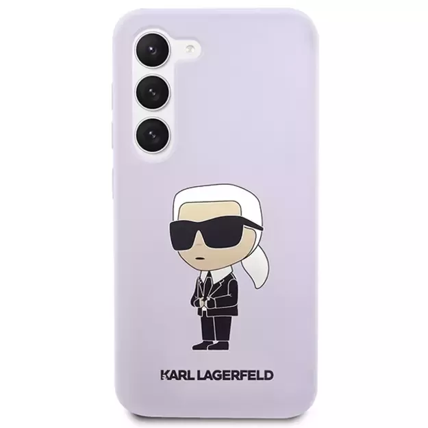 Karl Lagerfeld KLHCS23MSNIKBCU S23+ S916 hardcase purple/purple Silicone Ikonik 9