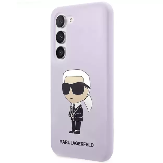 Karl Lagerfeld KLHCS23MSNIKBCU S23+ S916 hardcase purple/purple Silicone Ikonik 8