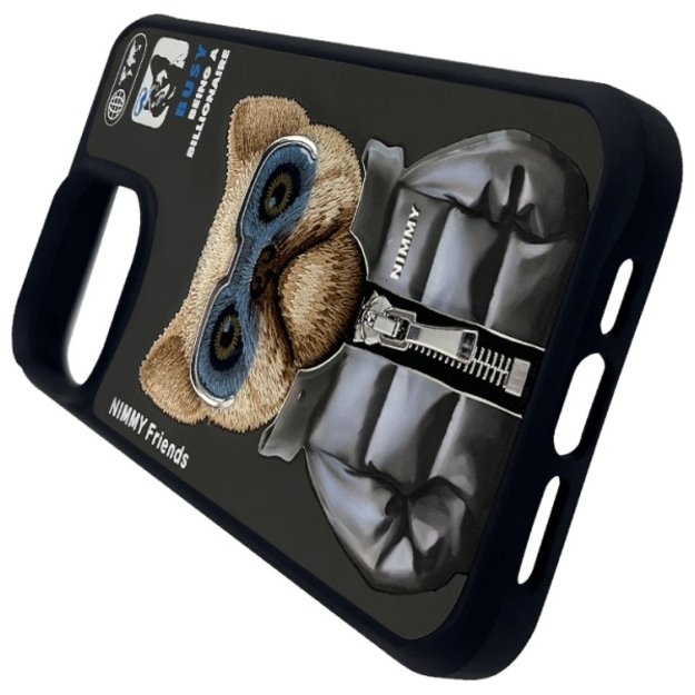 Nimmy Cool&amp Cute 2.0 Dog Case for iPhone 15 Pro Max - Black 2