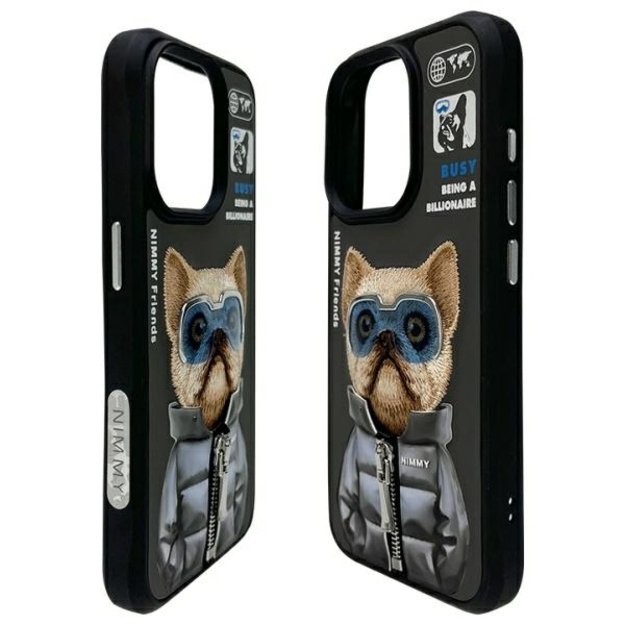Nimmy Cool&amp Cute 2.0 Dog Case for iPhone 15 Pro Max - Black 7