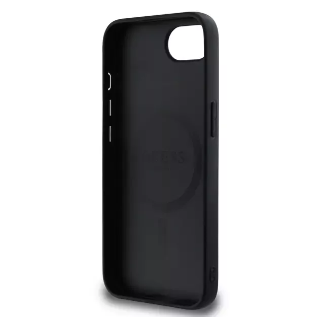 Guess PU 4G Peony case with MagSafe for iPhone 16e - black 13