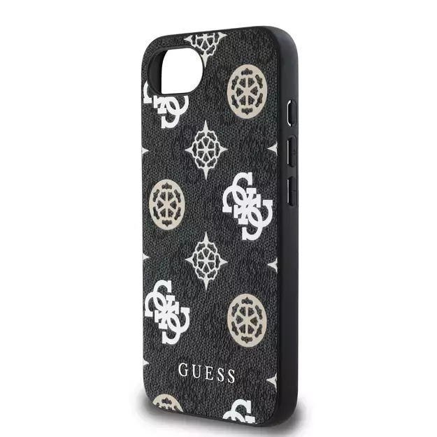 Guess PU 4G Peony case with MagSafe for iPhone 16e - black 9