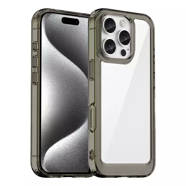 Outer Space Case for iPhone 16e Flexible Frame Cover - Translucent, Black