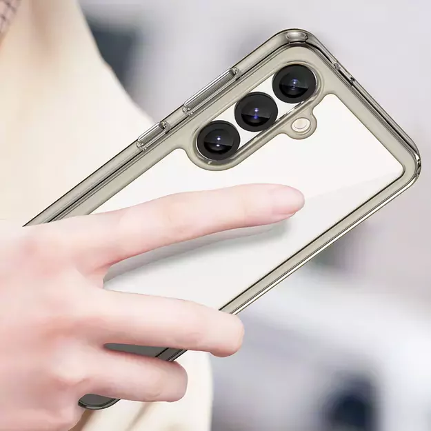 Outer Space Case for iPhone 16e Flexible Frame Cover - Translucent, Black 3