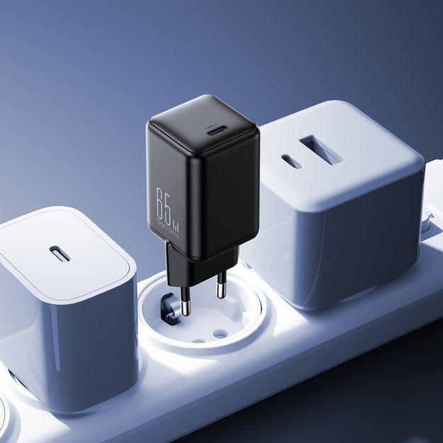 Ładowarka sieciowa Joyroom JR-TCG18 65W 1 x USB-C (wtyczka EU) - czarna 2
