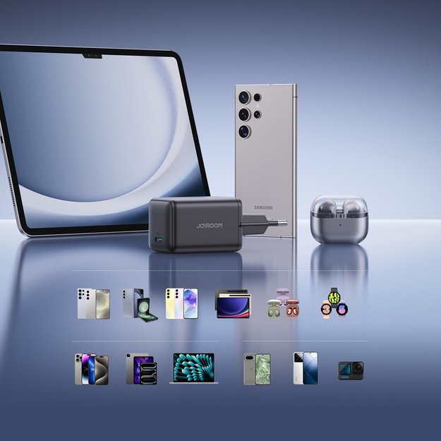 Ładowarka sieciowa Joyroom JR-TCG18 65W 1 x USB-C (wtyczka EU) - czarna 5