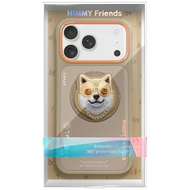 Nimmy Glasses Cool nag MagSafe Case for iPhone 17 - Beige 1