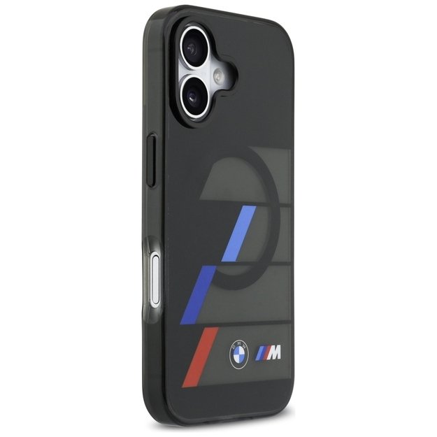 BMW M IML Metal Buttons Tricolor Lines MagSafe Case for iPhone 17 - Black 3
