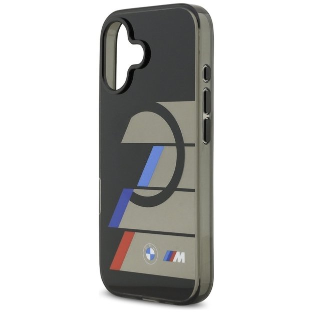 BMW M IML Metal Buttons Tricolor Lines MagSafe Case for iPhone 17 - Black 5
