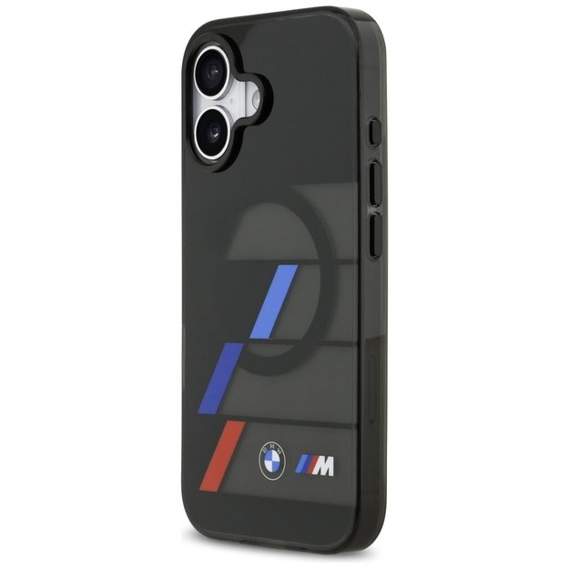 BMW M IML Metal Buttons Tricolor Lines MagSafe Case for iPhone 17 - Black 1