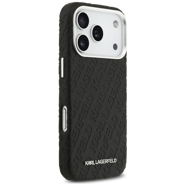Karl Lagerfeld FW Stamped Karl MagSafe Case for iPhone 17 Pro - Black 3