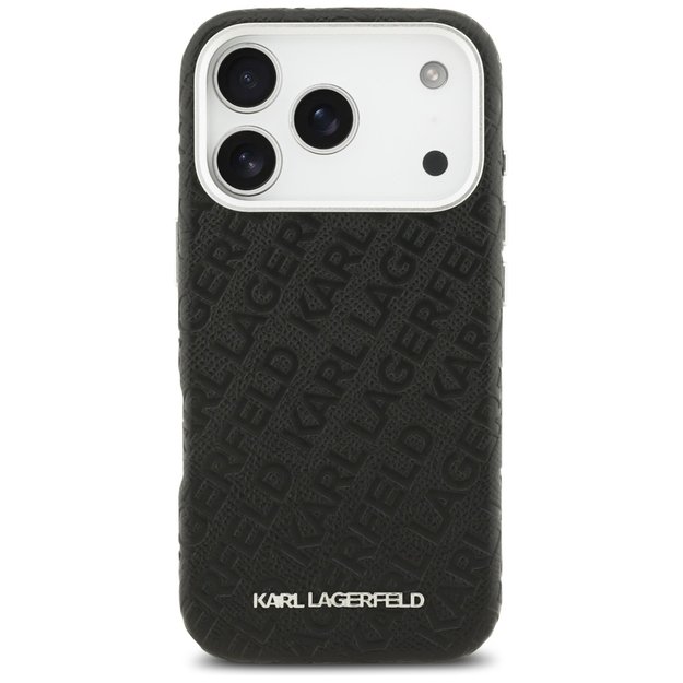 Karl Lagerfeld FW Stamped Karl MagSafe Case for iPhone 17 Pro - Black 2