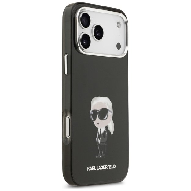 Karl Lagerfeld IML Aquarelle Karl &amp  Logo MagSafe Case for iPhone 17 Pro Max - Black 3
