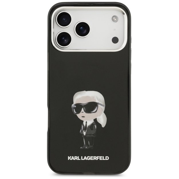 Karl Lagerfeld IML Aquarelle Karl &amp  Logo MagSafe Case for iPhone 17 Pro Max - Black 2
