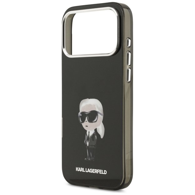 Karl Lagerfeld IML Aquarelle Karl &amp  Logo MagSafe Case for iPhone 17 Pro Max - Black 5