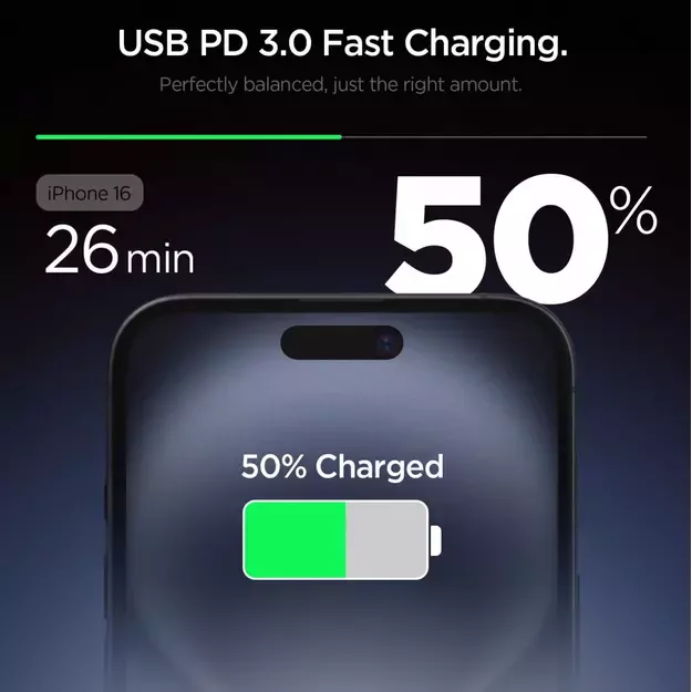Spigen Essential EE201EU USB-C 20W Wall Charger - Black 5