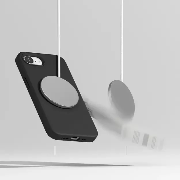 Ringke Silicone Magsafe iPhone 16e Case - Black 11