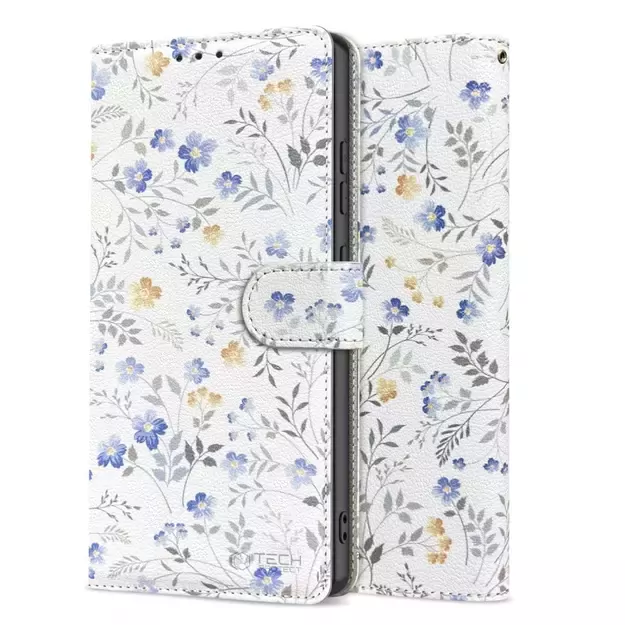 Tech-Protect Wallet Case for Samsung Galaxy A56 5G - White Daisies 2