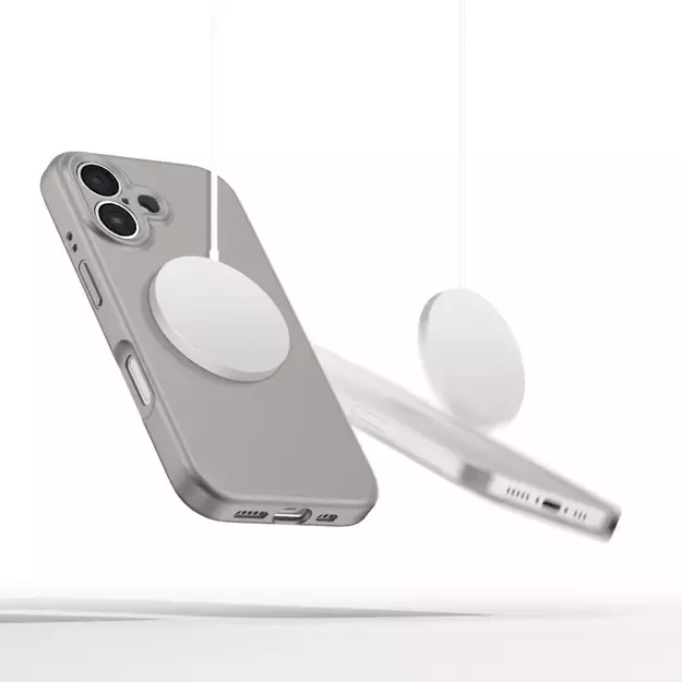 Tech-Protect Liquid Silicone MagSafe iPhone 16e Case - Gray 4